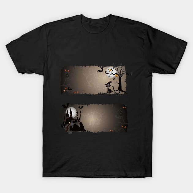 Horror happy halloween scary T-Shirt by nemram